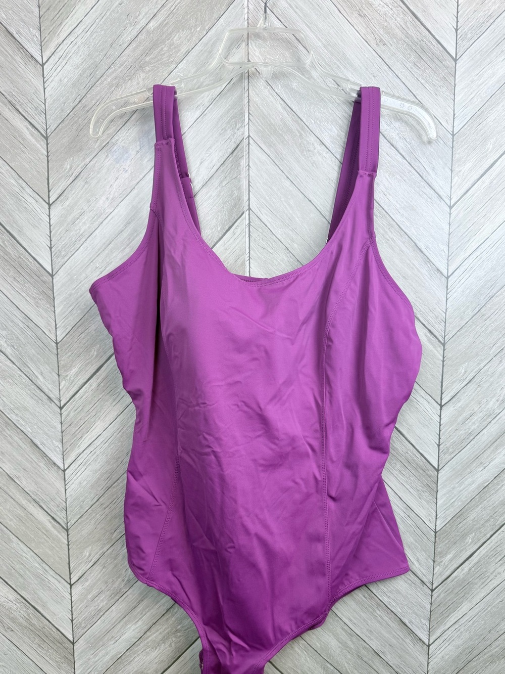 Swim 365 22W purple one piece bathing suit